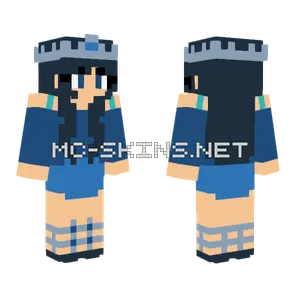Blue Outfit With Hat Minecraft skin