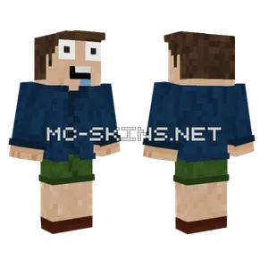 Blue Overalls Boy