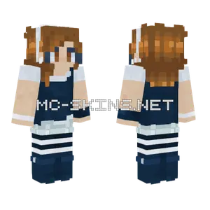 Blue Overalls Girl