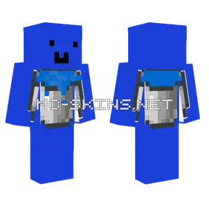 Blue Paint Bucket Minecraft skin
