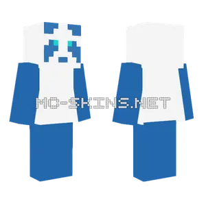 Blue Panda Minecraft skin