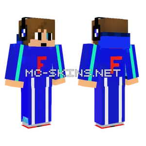 Blue Panda Hoodie Minecraft skin