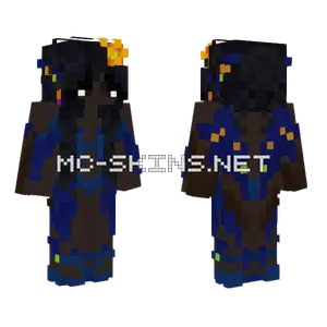 Blue Parrot Masquerade Minecraft skin