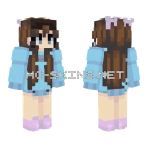 Blue Pastel Outfit Minecraft skin