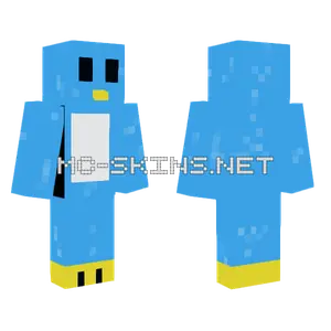 Blue Penguin Minecraft skin