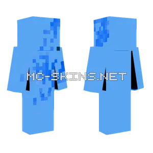 Blue Pixelated Figure Minecraft skin