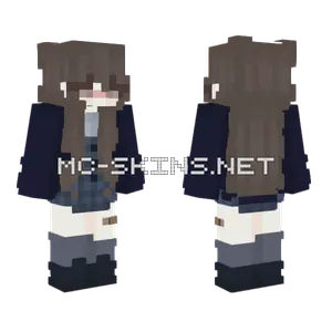 Blue Plaid Minecraft skin