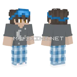 Blue Plaid Pajamas