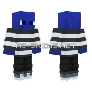 Blue Prison Slime Minecraft skin