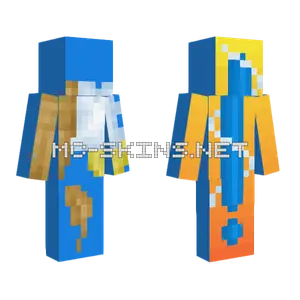 Blue Rain Cloud Minecraft skin