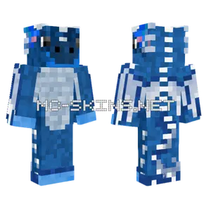 Blue Rainwing Minecraft skin