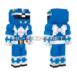 Blue Ranger MM Power Rangers Minecraft skin