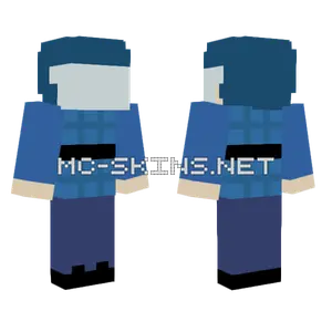 Blue Riot Guard Minecraft skin