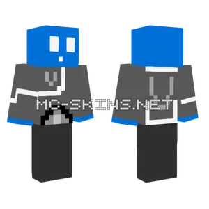 Blue Robot Minecraft skin
