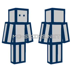 Blue Robot Minecraft skin