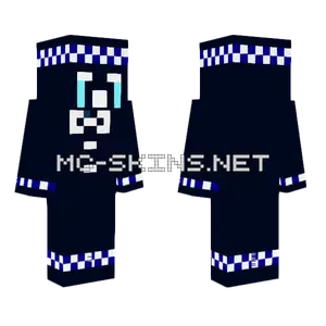 Blue Robot Guard Minecraft skin
