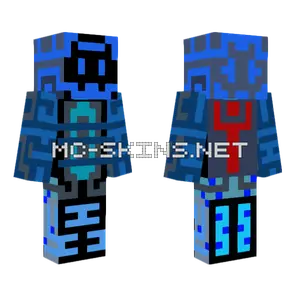 Blue Robot Skin Minecraft skin
