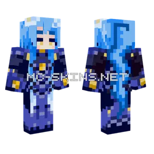 Blue Robot Warrior