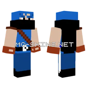 Blue Rogue Skin Minecraft skin