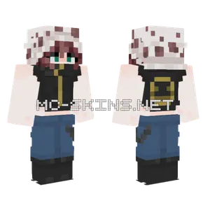 Blue School Uniform Girl Minecraft skin