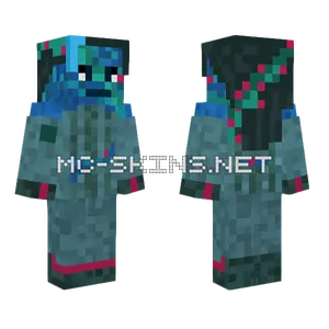 Blue Sea Creature Minecraft skin