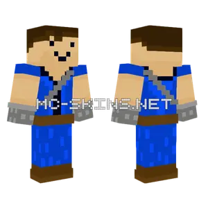 Blue Shirt Gmodifire Minecraft skin