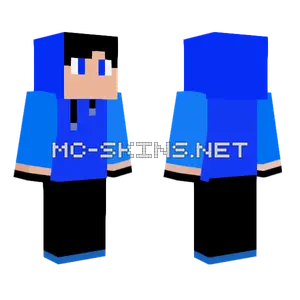 Blue Simple Pro Minecraft skin