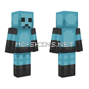 Blue Slime Creature Minecraft skin