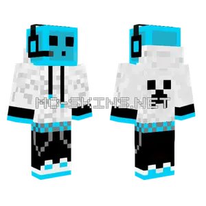 Blue Slime Hoodie Minecraft skin