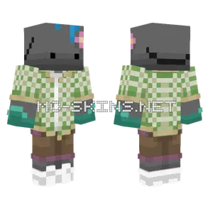 Blue Slime Monster Minecraft skin
