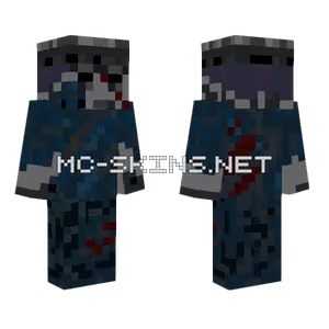 Blue Soldier Minecraft skin