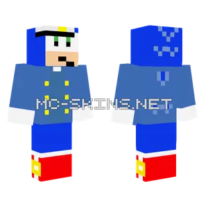 Blue Soldier Uniform Minecraft skin