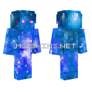 Blue Space Steve Minecraft skin