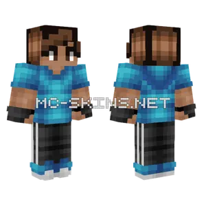 Blue Steve 2020 Minecraft skin