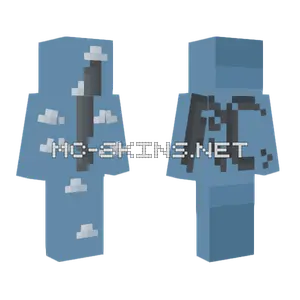 Blue Stone Golem Minecraft skin