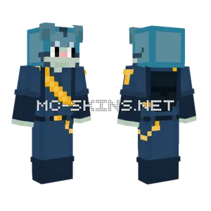 Blue Stripe Outfit Minecraft skin