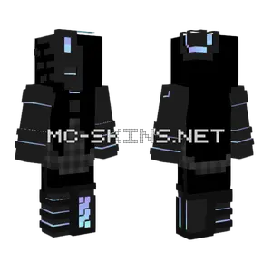 Blue Striped Girl Outfit Minecraft skin
