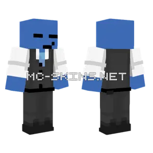 Blue Suit Gentleman