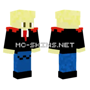 Blue Suit With Tie Minecraft skin