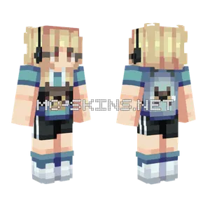 Blue Sunrise Otter Minecraft skin