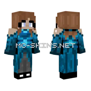 Blue Tech Armor Minecraft skin