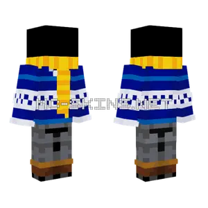 Blue Train Outfit Minecraft skin