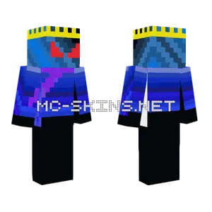 Blue Tribal Warrior Minecraft skin