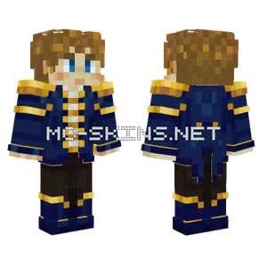 Blue Uniform Minecraft skin