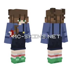 Blue Uniform Girl Minecraft skin