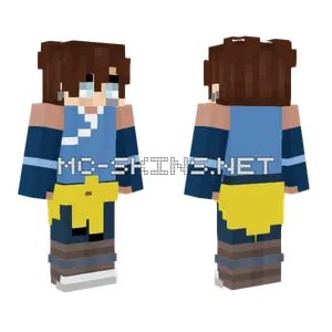 Blue Water Outfit Minecraft skin