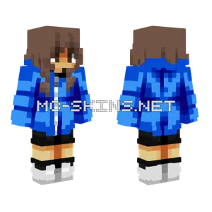 Blue Winter Coat Minecraft skin