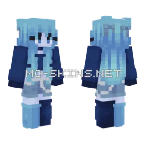 Blue Winter Outfit Minecraft skin