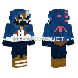 Blue Winter Outfit Minecraft skin