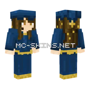 Blue Wizard Minecraft skin